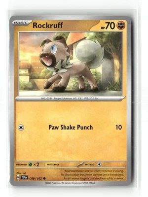 Rockruff Common SV05: Temporal Forces 089/162 NM - Image 1 of 2