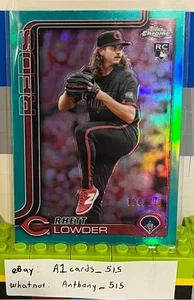 Rhett Lowder - 2025 Topps Chrome Rookie #147 - Teal Refractor 154/299 - Bild 1 von 3