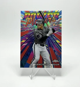 2025 Topps Chrome - Inserto Francisco Lindor Power Players #PP-9 New York Mets - Imagen 1 de 2