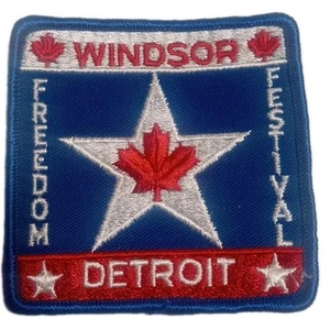 Windsor Detroit Freedom Festival Patch 3x3 Canada USA Unity Celebration - Picture 1 of 2