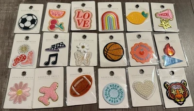 Lot of 18 Self-Adhesive Decorative Patches For Clothing And Fabric New Sealed - Image 1 of 4