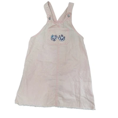 Disney Aristocats 101 Dalmatians Pink Dress Overalls Kids Girls Size 5T - Image 1 of 4
