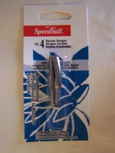 Hoja cortadora Speedball Lino 2 piezas No. 4 gubias cuadradas NUEVAS - Imagen 1 de 1