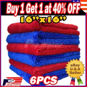 Microfiber Cleaning Cloth Towel Car Wash Drying Polishing Detailing no scratch - Picture 1 of 7