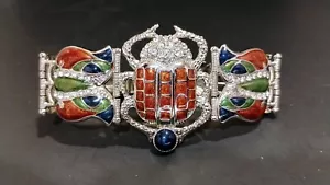 Limited Edition Edgar Berebi Bracelet Cleopatra Scarab Beetle Bracelet - Picture 1 of 8