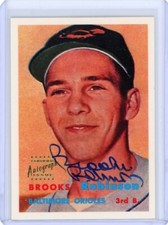Brooks Robinson 1997 Topps Certified On Card Autograph
