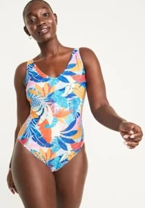 Old Navy Women’s Tropical Floral Beach Colorful One-Piece Swimsuit Size 4X NWT - Picture 1 of 9