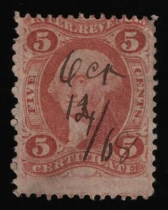 #R24c 5c Certificate, Used [22] **ANY 5=FREE SHIPPING** - Picture 1 of 1