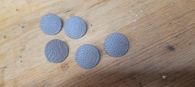 Cubiertas de tornillo de escotilla interior trasero Toyota Supra 1986.5-92 MK3 5 piezas beige Foto 1 de 2