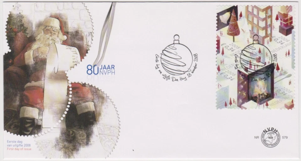 Netherlands FDC 2008, December Stamps 2008, mint - Image 1 of 1