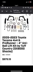 Tuff Country 4in Lift Kit Toyota 05-23 - Picture 1 of 1