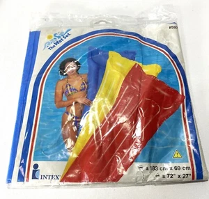 VINTAGE 1999 INTEX THE WET SET INFLATABLE POOL AIR MAT FLOAT 72 x 27" NEW SEAL - Picture 1 of 3