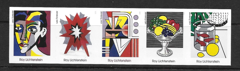 Scott #5796c IMPERFORATE (NO DIE-CUT) Lichtenstein 2023 Horiz. Strip of 5, MNH - Image 1 of 1