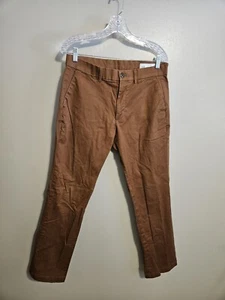 Gap Mens Brown Straight Fit Pants Size 32X30 - Picture 1 of 11