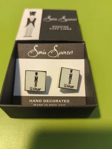 Sonia Spencer Usher Cufflinks, Wedding Day Party, Groom (3.1) - Picture 1 of 2