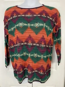 NWT Denim & Supply Ralph Lauren Pullover Sweater Southwestern Aztec Size L VTG - Picture 1 of 7