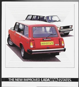 Lada Riva Estate 1985-86 UK Market Foldout Sales Brochure 1300 1500 - Picture 1 of 1