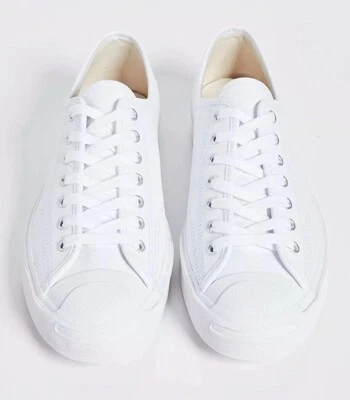 Zapato Deportivo Converse Jack Purcell OX Cuero Blanco Parte Superior Baja 164225C Hombres 5/W 6.5 Foto 1 de 4