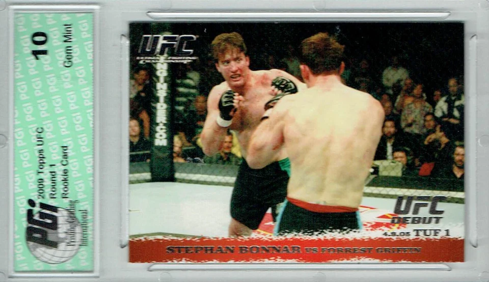 Stephan Bonnar Forrest Griffin 2009 Topps UFC #25 Gold 1/432 Rookie Card PGI 10 - Image 1 of 1