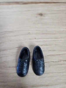 Vintage Barbie Shoes Malaysia Black Hard Sneakers - Picture 1 of 6