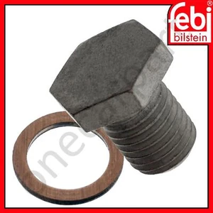 Oil Sump Drain Plug and Ring Febi 100551 For BMW X1 X3 X4 X5 X6 Z4 11137535106 - Picture 1 of 6