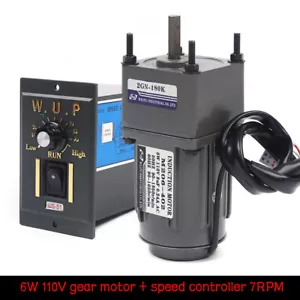 Motorreductor eléctrico 110V 6W CA + Controlador de reducción de velocidad variable 7,5 RPM VENTA - Imagen 1 de 12