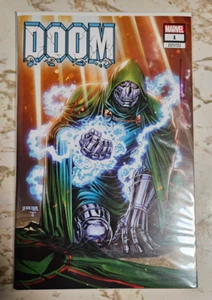 Doom #1 Ken Lashley Limited Edition Trade Variant Signed by Sanford Greene - Bild 1 von 3