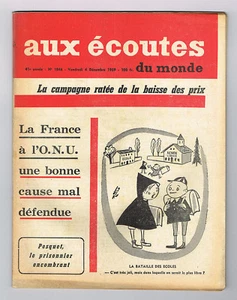 *** Aux écoutes du monde *** n° 1846 (04/12/1959) - Défense la France à l'O.N.U. - Picture 1 of 2