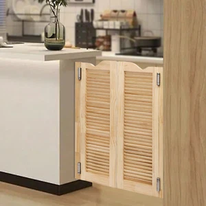 Puerta Batiente Color Madera Doble Media Puerta Doble Bisagra Cafetera�� Puerta Con Bisagras - Imagen 1 de 15