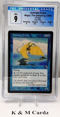 MTG - Mirage - Azimaet Drake - Graded - CGC 9.0 - Image 1 of 4