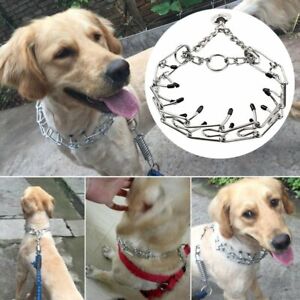 Collier de Dressage pour Chien Réglable Collier Pet Dog Choke Chain ChokerCollar