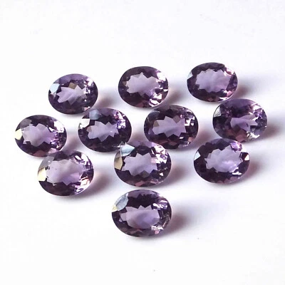Wholesale Brazilian Amethyst 11X9 mm Oval Shape Faceted Natural Loose Gemstone - Image 1 of 4