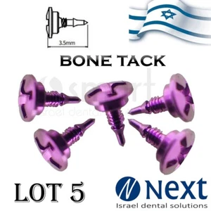Lot x 5 Bone tack titanium pins 3.5 mm membrane Fixation tac mesh - Picture 1 of 1