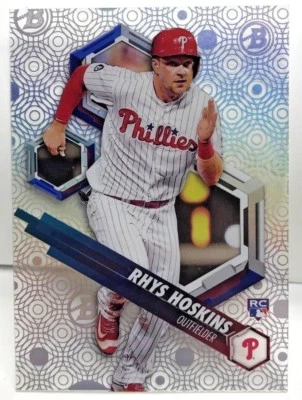 Rhys Hoskins 2018 Bowman High Tek CIRCLES Pattern 1 RC Rookie SP - PHILLIES - Image 1 of 2