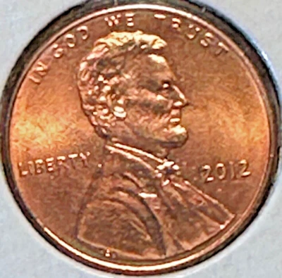 2012 Lincoln Shield centavo - Imagem 1 de 4