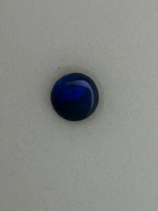 Semi Black OPAL, 0.37 Carat, 5mm Round Cabochon, Clean. Natural Gem. #108 - Picture 1 of 2