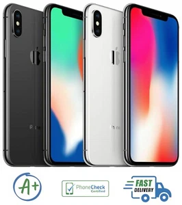 Apple iPhone X A1865 UNLOCKED for all carriers, all colors+GB - B Grade - Picture 1 of 18