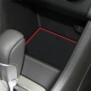 Rubber Non-slip Inner Gate Slot Pad Cup Mats fits Subaru XV 2012 2023 2014 - Picture 1 of 11