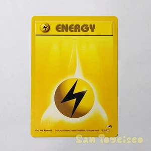 Pokemon TCG Gym Heroes - 130/132 Lightning Energy Card - Picture 1 of 7