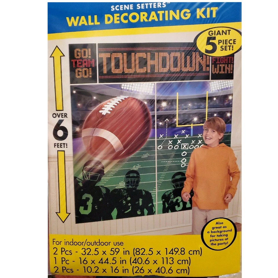 Football Scene Setter Wall Decor - Image 1 of 1