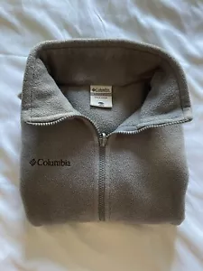 Columbia Sweater Youth 10/12 Gray Fleece Full Zip - Picture 1 of 6