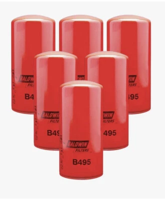 Filtro de óleo Baldwin B495 **(PACOTE COM 6)**. - Imagem 1 de 2