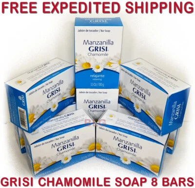 CHAMOMILE RELAXING SOAP Scented 3.5oz Face Hand Jabon Relajante Manzanilla 8Bars - Image 1 of 2