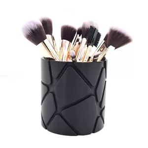 Makeup Brush Pot – Organiser for Brushes, Pencils & Cosmetics - 25+ Colours - Picture 1 of 33