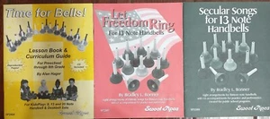 Lot 3 Musical Handbell Books Bonner & Hager NO CDS Secular Songs Freedom Ring - Picture 1 of 1