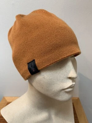 COMO NUEVO Spyder Dijon Gorro Marrón Dorado, Forrado de Vellón, Adulto Unisex Hecho en Canadá Foto 1 de 4