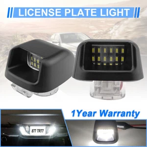 White LED License Plate Lights Bumper For Nissan Frontier Armada Titan Xterra - Picture 1 of 7