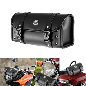 Bolsa de herramientas negra de almacenamiento para motocicleta Yamaha V Star 650 950 1100 1300 A - Imagen 1 de 12