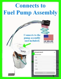 fits Dodge Hellcat Fuel Pump Assembly Connector Plug Wiring Harness Pigtail - Foto 1 di 1