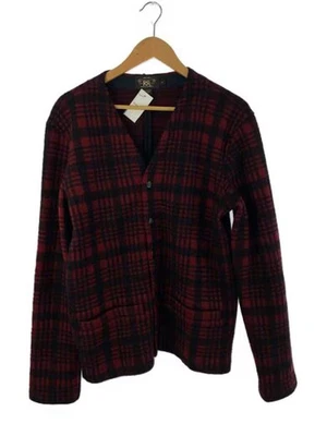 RRL/Heavyweight Cardigan/M/Wool/Red/Check/MNRRKNIM1L00076 - Image 1 of 4